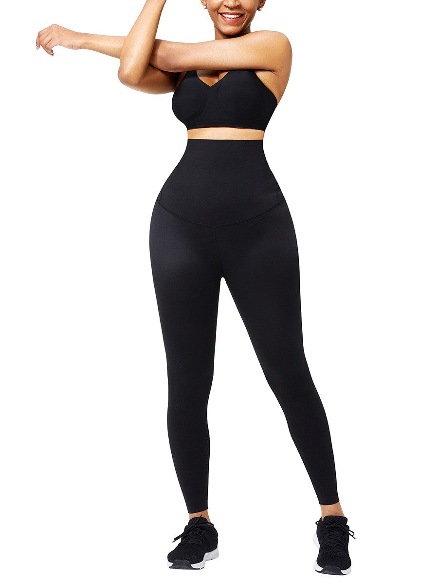 Black Seamless High Waist 3D Print Legging Tummy Control